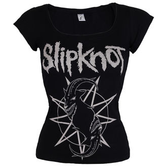 Damen T-Shirt Metal Slipknot - Goat Star Logo - ROCK OFF, ROCK OFF, Slipknot