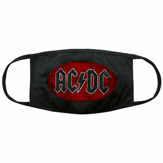 Mundmaske Maske AC/DC - Oval Logo - Schwarz - ROCK OFF, ROCK OFF, AC-DC