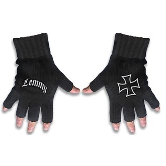 Handschuhe Fingerlos Motörhead - LEMMY - LOGO & EISEN KREUZ - RAZAMATAZ - FG056