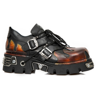 Schuhe NEW ROCK - ITALIAN BLACK, PULIK FUEGO - M.993-C1