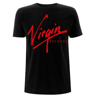 Herren T-Shirt Virgin Records - Logo - Schwarz, NNM