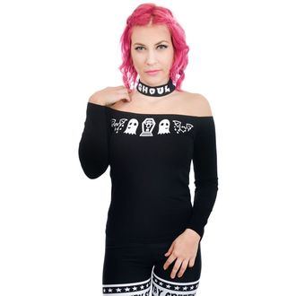 Damen T-Shirt Gothic Punk - TABITHA CHOKER - TOO FAST, TOO FAST