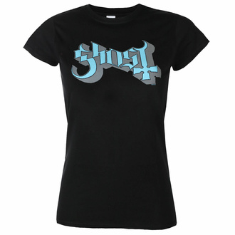 Damen T-Shirt Ghost - Blue/Gray Keyline Logo Skinny - ROCK OFF, ROCK OFF, Ghost