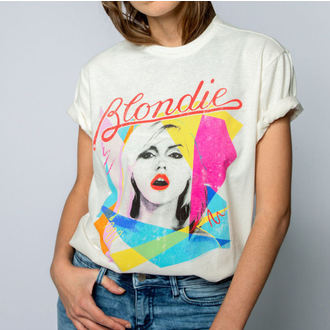 Damen T-Shirt BLONDIE - AHOY 80`S - JAHRGANG WEISS - AMPLIFIED, AMPLIFIED, Blondie