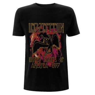 Herren T-Shirt Metal Led Zeppelin - Black Flames - NNM, NNM, Led Zeppelin