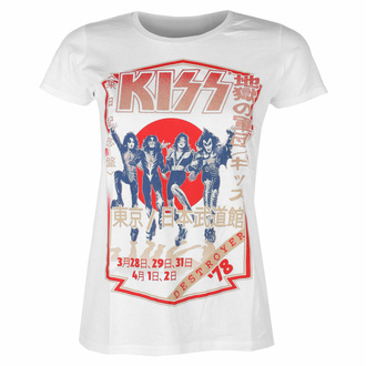 Damen T-Shirt Kiss - Destroyer Tour 78 - WHT - ROCK OFF, ROCK OFF, Kiss