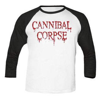 Herren 3/4 Arm Shirt Cannibal Corpse - Dripping logo BASEBALL - NUCLEAR BLAST, NUCLEAR BLAST, Cannibal Corpse