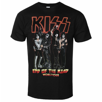 Herren T-Shirt Kiss - End Of The Road - Schwarz - ROCK OFF - KISSTS33MB