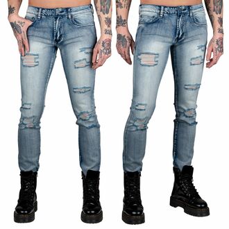WORNSTAR - Herren Jeans - Rampager Shredded - Klassisch Blau, WORNSTAR