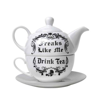 Tee Set ALCHEMY GOTHIC - Freaks Like Me Drink Tea - ATS2