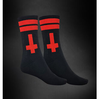HYRAW - Socken - BLACK / RED CROSS, HYRAW