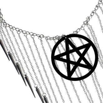 Halskette Luciferothica - Pentagram Black, LUCIFEROTHICA