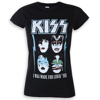 Damen T-Shirt Metal Kiss - Made For Lovin' You - ROCK OFF - KISSTS09LB