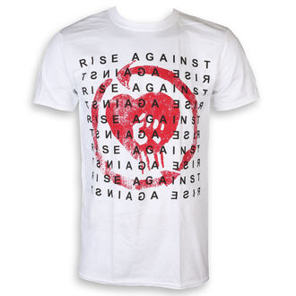 Herren T-Shirt Rise Against - Block - Weiß - KINGS ROAD, KINGS ROAD, Rise Against