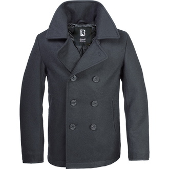 Männer Mantel Winter Brandit - Pea Coat - Black - 3109/2 (9156/2)