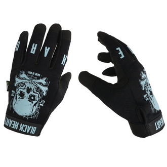 Handschuhe BLACK HEART - Moto W-TEC Web Skull - SCHWARZ, BLACK HEART