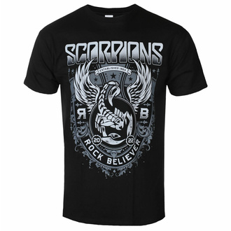 Herren T-Shirt Scorpions - Rock Believer Ornaments - Schwarz, NNM, Scorpions