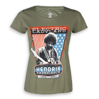 Damen T-Shirt Metal Jimi Hendrix - Electric - ROCK OFF, ROCK OFF, Jimi Hendrix