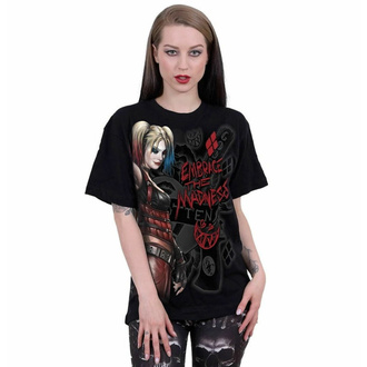 Unisex T-Shirt SPIRAL - Harley Quinn - EMBRACE MADNESS - Schwarz