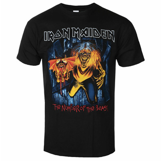 Herren-T-Shirt Iron Maiden - NOTB Eddie Panel Burst - BLACK - ROCK OFF, ROCK OFF, Iron Maiden