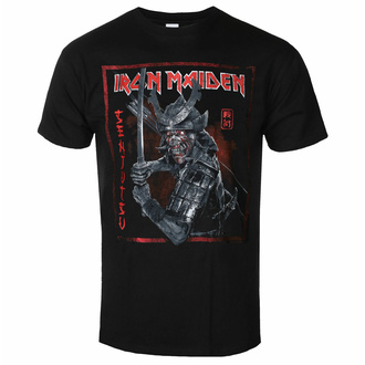 Herren T-Shirt Iron Maiden - Senjutsu Cover Distressed - rot BL - ROCK OFF, ROCK OFF, Iron Maiden