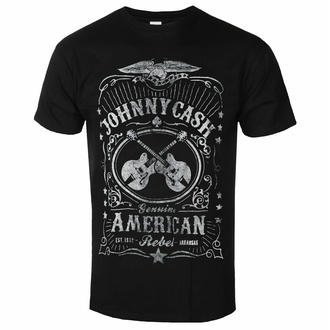 Herren T-Shirt Johnny Cash - American Rebel - ROCK OFF, ROCK OFF, Johnny Cash